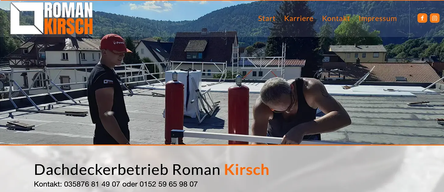 Referenz Roman Kirsch Dachsystembau & Sicherheitstechnik