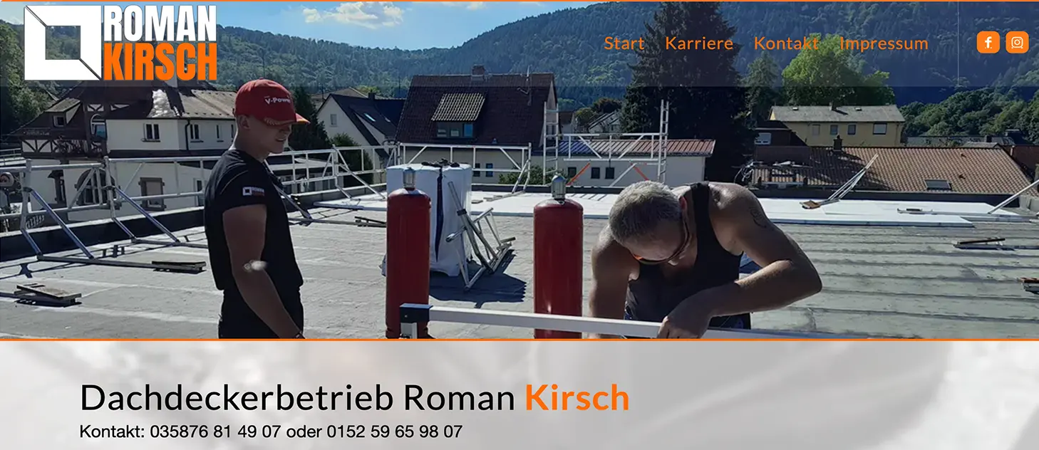 Referenz Roman Kirsch Dachsystembau & Sicherheitstechnik Referenz Roman Kirsch Dachsystembau & Sicherheitstechnik